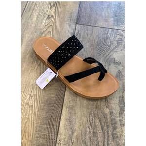 NEW TOP MODA women's mika sandal in black